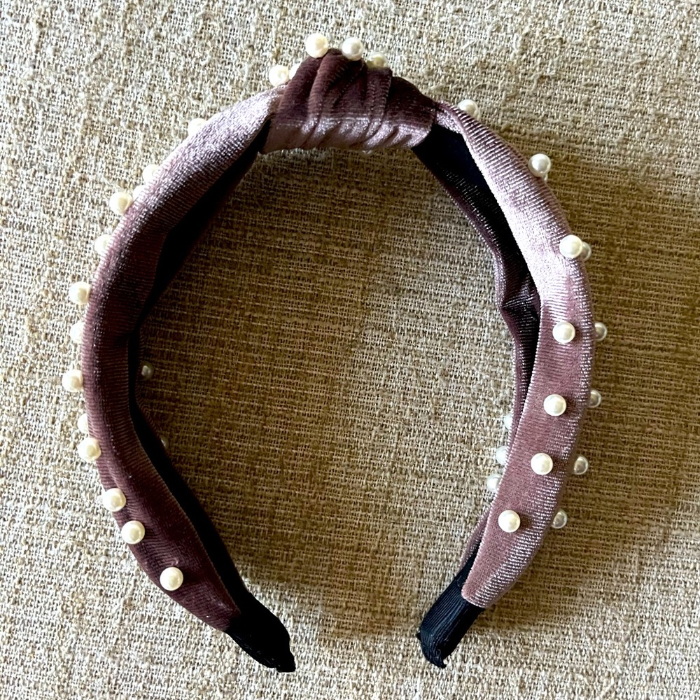 Pearl Embellished Wrap Headband